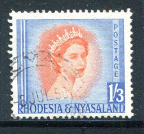 RHODESIE ET NYASALAND- Y&T N°10- Oblitéré - Rhodesia & Nyasaland (1954-1963)