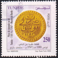 2004 -Tunisie/ Y&T1516 -Anciennes Monnaies- Piéce En Or De 1767 -  Obli - Archéologie