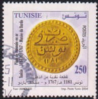 2004 -Tunisie/ Y&T1516 -Anciennes Monnaies- Piéce En Or De 1767 -  Obli - Tunisie (1956-...)