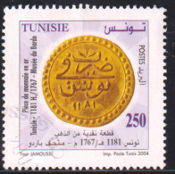 2004 -Tunisie/ Y&T1516 -Anciennes Monnaies- Piéce En Or De 1767 -  Obli - Tunisie (1956-...)