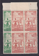 New Zealand, Scott B16-B17 (SG 626-627), MNH Blocks Of Four - Nuevos