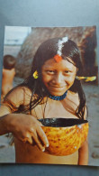 CPSM INDIENNE FILLETTE JURUNAS MISSU PARC XINGU MANIOC LIQUEUR AMERIQUE BRASIL BRESIL NATIVO AMAZONIE ETHNIQUE CULTURE - Amérique