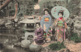 JAPON - Femmes En Kimono - Colorisé - Carte Postale Ancienne - Autres & Non Classés