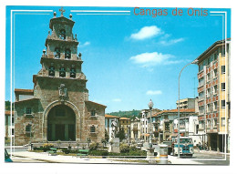 AVENIDA DE COVADONGA, IGLESIA SANTA MARIA Y MONUMENTO A D. PELAYO.-  CANGAS DE ONIS / ASTURIAS .- ( ESPAÑA) - Asturias (Oviedo)