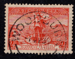 1936 Australia, SG 161 2d  Submarine Cable To Tasmania Fine Used Woodburn Pmk.  Pmk. Fine Used Cat. £0.5 - Usati