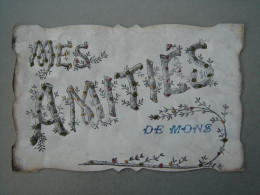 Mons - Mes Amitiés - Carte Avec Paillettes - Mons