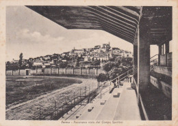 FERMO - STADIO DI CALCIO - FOOTBALL - PANORAMA VISTO DAL CAMPO SPORTIVO - 1953 - Fermo