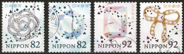 Japan 2019 - Mi 9654/57 - YT 9294/97 ( Gemstones ) - Used Stamps