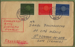 Du N° 210 Au N° 212 D'Allemagne Sur Lettre - 1960