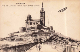 FRANCE - Marseille - Notre Dame De La Garde Church - Carte Postale Ancienne - Notre-Dame De La Garde, Ascenseur