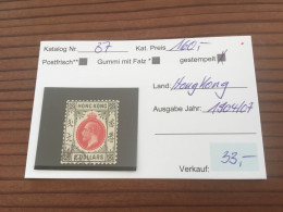 Hongkong 1904/07 Gestempelt - Used Stamps