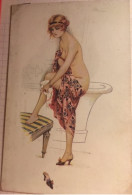 Cpa Illustrateur Signée Suz MEUNIER, Le Bain De La Parisienne, érotique, Seins Nus éd L-E 138 Non écrite - Meunier, S.