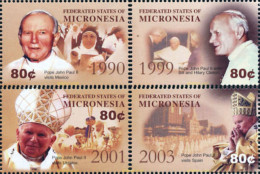 223008 MNH MICRONESIA 2004 25 ANIVERSARIO DEL PONTIFICADO DEL PAPA JUAN PABLO II - Micronésie