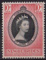 NOUVELLES HEBRIDES - Couronnement D'Elisabeth II - Neufs