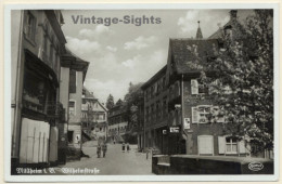 Müllheim In Baden / Germany: Wilhelmstraße (Vintage RPPC) - Müllheim