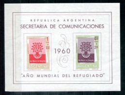 ARGENTINIEN Block 12, Bl.12 Mnh - Flüchtlingsjahr, Year Of Refugees, Année Des Réfugiés - ARGENTINA / ARGENTINE - Blocs-feuillets