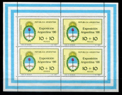 ARGENTINIEN 908 KB Mnh - Expo Argentina '66 - ARGENTINA / ARGENTINE - Blocks & Sheetlets