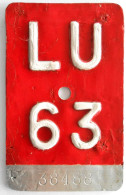 Velonummer Luzern LU 63 - Placas De Matriculación