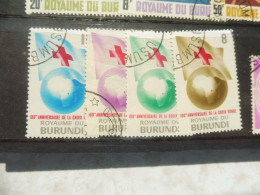 Burundi Serie 54/57-58/61 Oblitéré Used Gestempelt  1963 - Usados