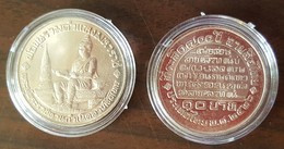 Thailand Coin 10 Baht 1983 700th Anniversary Thai Alphabet Y165 + Holder - Thailand