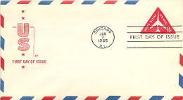 USA - FDC 1965 -  Air Mail  8c. - 1961-80