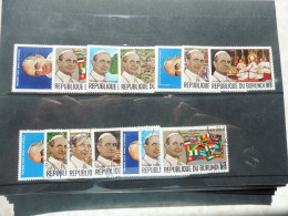 Burundi Serie 330/336  Mnh Neuf ** Et Used Oblitéré Perfect 1969 - Nuovi