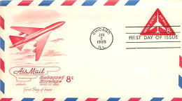 USA - FDC 1965 -  Air Mail  8c. - 1961-80