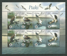 POLAND MNH ** 3830-3833 En Feuille FAUNE. RAPACE. RAPACES. OISEAU. OISEAUX Bird - Feuilles Complètes