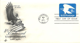 USA - FDC 1971 -  Air Mail    8c. - 1961-80