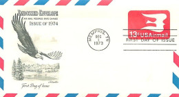 USA - FDC 1973 -  Air Mail    13c. - 1961-80