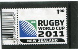 NEW ZEALAND - 2010  1.90$  RUGBY WORLD CUP   FINE  USED - Gebruikt