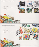 Great Britain 2007 BEATLES FDC Set + S/s Mi 2474-2479+ Bl.34 - 2001-2010 Decimal Issues