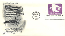 USA  -  FDC 1981 - Air Mail    Us Postage B - 1981-00