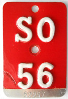 Velonummer Solothurn SO 56 - Number Plates