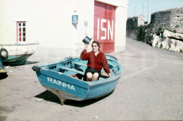 4 SLIDES SET 80s BARCO PESCA PENICHE PORTUGAL 35mm DIAPOSITIVE SLIDE NO PHOTO FOTO Nb2693 - Diapositives