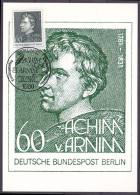 (637) Berlin Maximumkarte 1981 200. Geburtstag Von Achim Von Arnim (MKB-1-2) - Cartes-Maximum (CM)