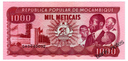 MOZAMBIQUE 1000 METICAIS 1989 Pick 132c Unc - Mozambique