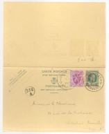 Entier Postal Type Houyoux N° 72 I - FN - 20 + 20c Vert - Avec Réponse Payée - 2x COB N°281- B003 10c   (RARE)  - 1931 - Tarjetas Postales Con Respuesta