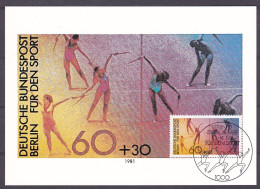 (645) Berlin Maximumkarte 1981 Sporthilfe (MKB-1-51) - Cartes-Maximum (CM)