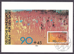 (646) Berlin Maximumkarte 1981 Sporthilfe (MKB-1-52) - Maximum Kaarten