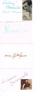 JEUX OLYMPIQUES - 4 AUTOGRAPHES DE MEDAILLES OLYMPIQUES - CONCURRENTS DE POLOGNE - - Autographes