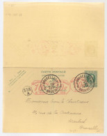 Entier Postal Type Houyoux N° 72 I - FN - 20 + 20c Vert - Avec Réponse Payée - B003 3X10c   (RARE)  - 1931 - Tarjetas Postales Con Respuesta