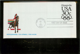 USA  -   Aerogramme - FDC 1983 - 30c. - 1981-00