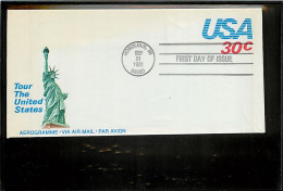 USA  -   Aerogramme - FDC 1981 - 30c. - 1981-00