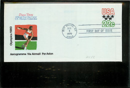 USA  -   Aerogramme - FDC 1979 - 22c. - 1961-80