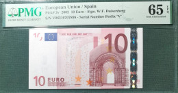 10 EURO SPAIN 2002 DUISENBERG M003H2 SC FDS UNC. PMG 65 EPQ - 10 Euro