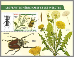 CENTRAL AFRICAN REP. 2023 MNH Medical Plants Heilpflanzen Plantes Medicinales Insects S/S - IMPERFORATED - DHQ2337 - Medicinal Plants