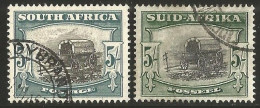 South Africa 1947. 5s SACC 121 + 121a, SG 122 + 122a. - Unused Stamps