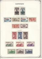 Martinique - Collection Vendue Page Par Page - Neufs * Avec Charnière - TB - Unused Stamps