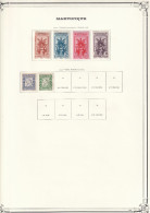 Martinique Taxe - Collection Vendue Page Par Page - Neufs * Avec Charnière - TB - Timbres-taxe